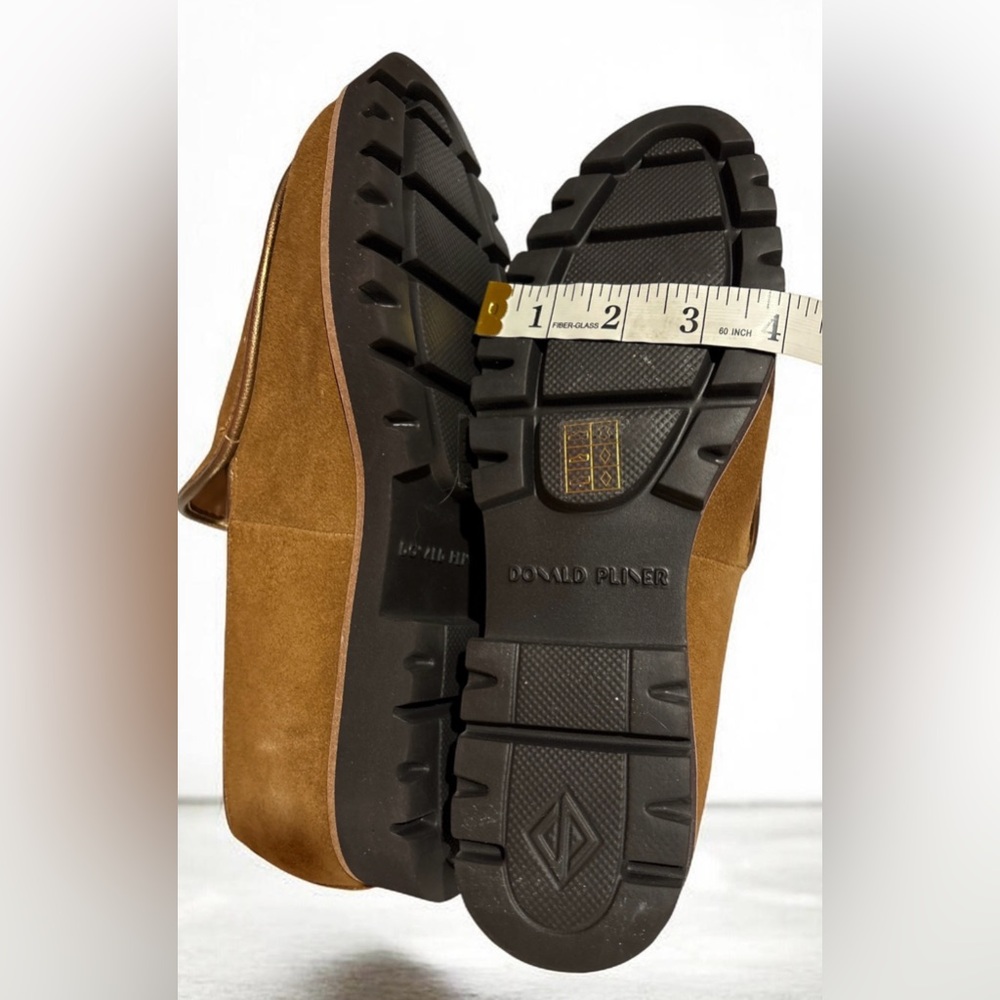 Donald Pliner Eclipse Tassel Loafers - Saddle Brown Suede - Size 11M (NWT) - Picture 4 of 5